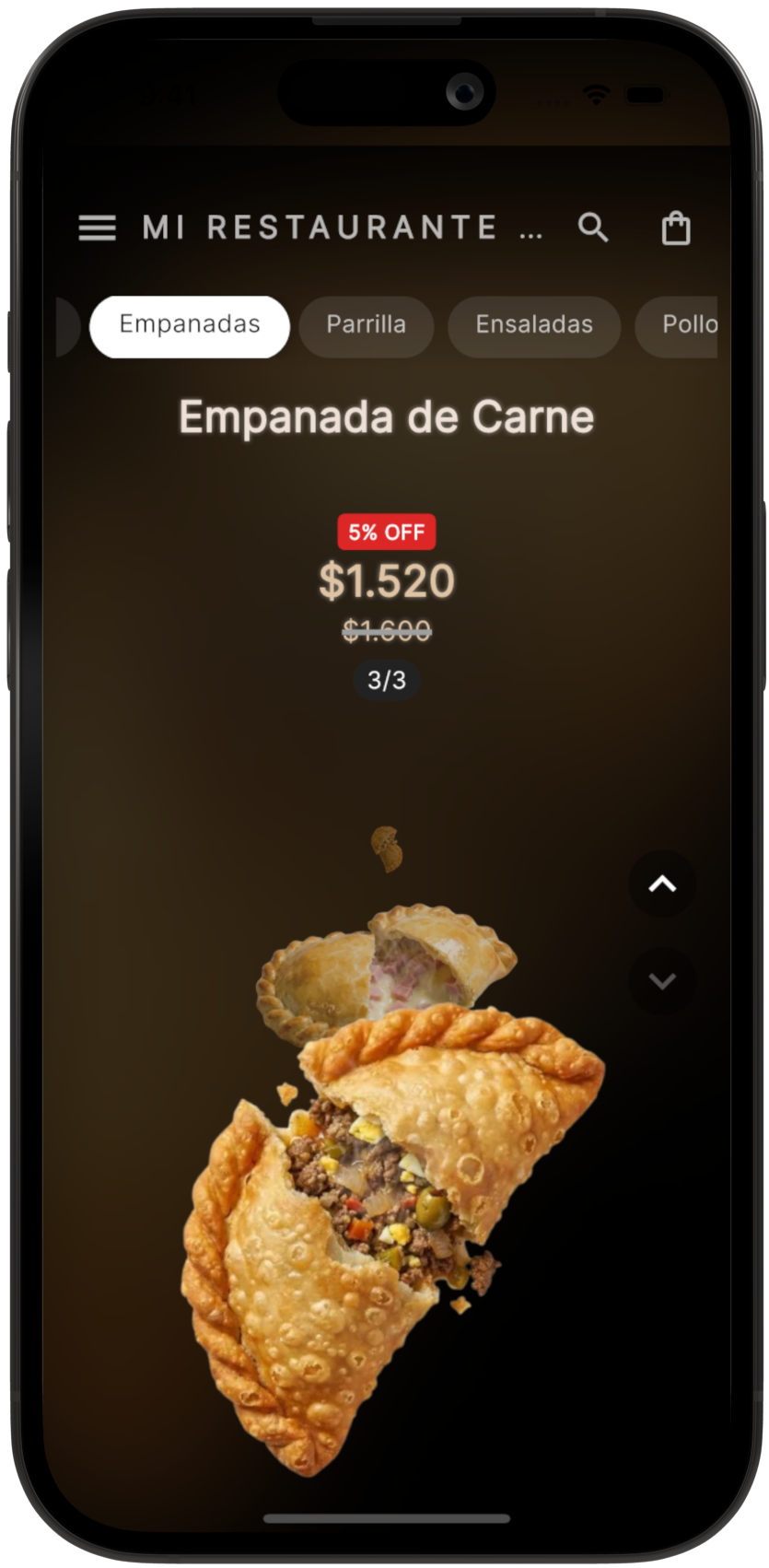 Diseño de menú digital