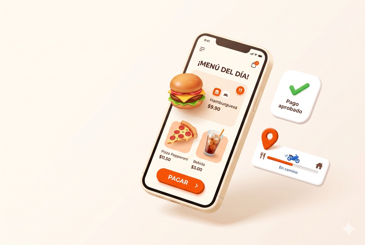 Menú digital con cobros por Mercado Pago, pedidos y seguimiento